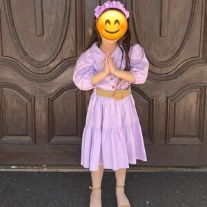 Kids Purple Costume Dress